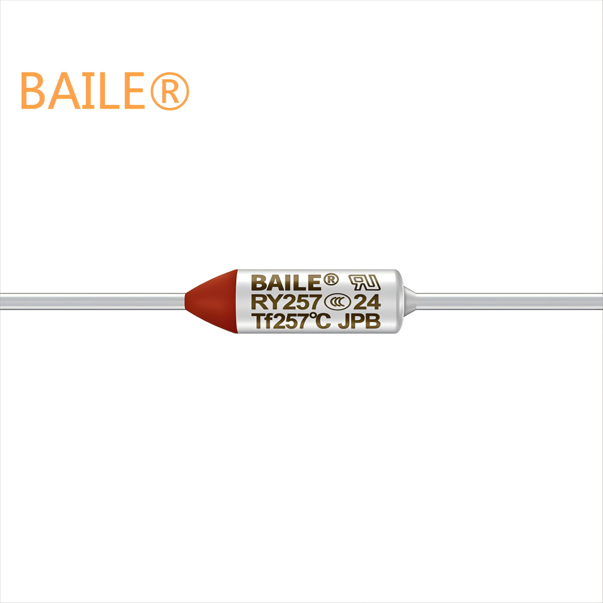 BAILE百乐直销 UL金属温度保险丝257℃ 15安培一次性热熔断体