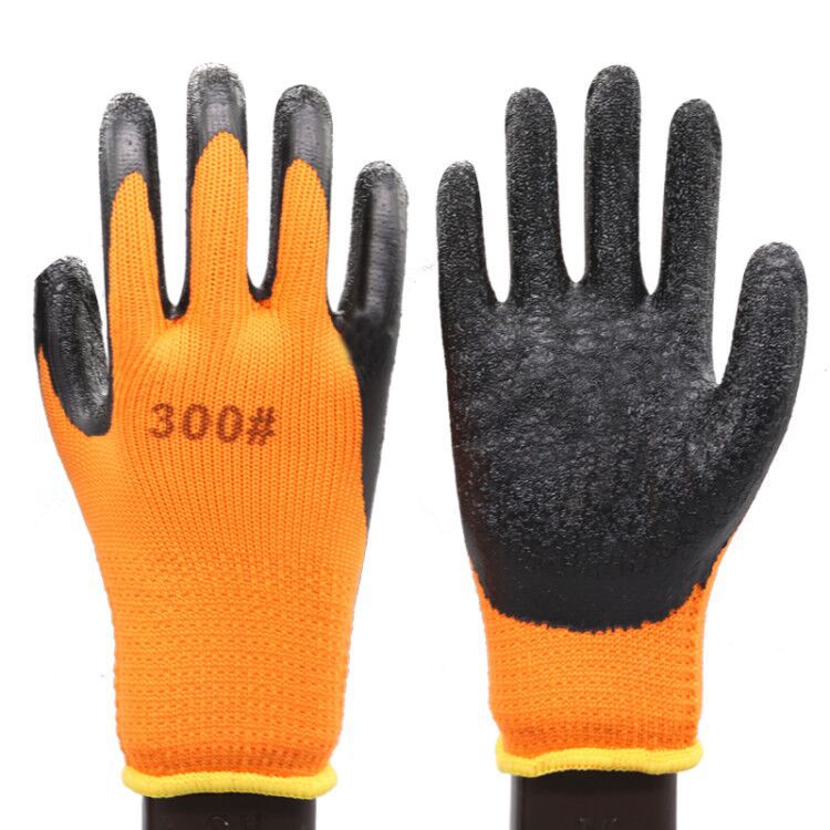 Impermeable guantes de trabajo caliente terry inmersión resistente al desgaste invierno forrado de lana gruesa caliente anti-congelación guantes de montar al por mayor