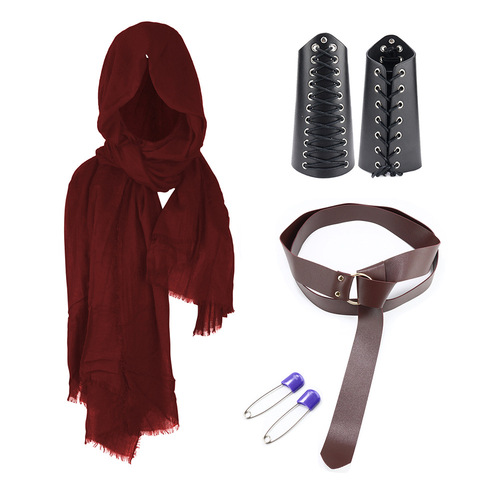Halloween Carnival Accessories Set Medieval Knight Belt Wristguards Shoulders Scabbard Viking Cosplay Props
