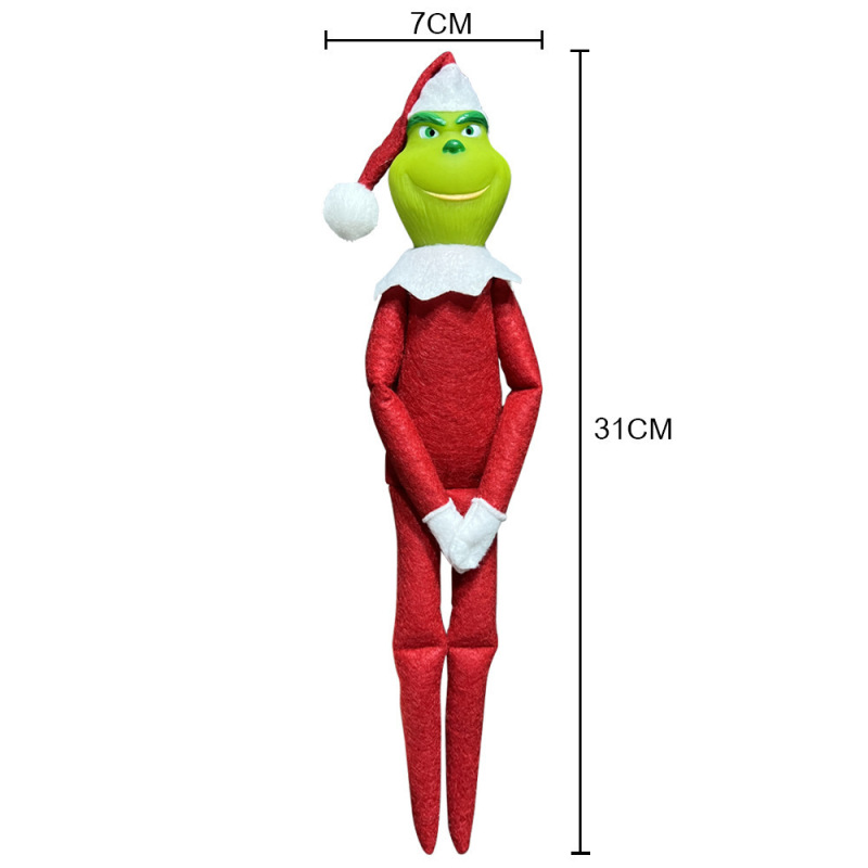 外国貿易クロスボーダー本棚赤い人形エルフ人形クリスマスツリーペンダント長脚人形ぬいぐるみ男の子と女の子用|undefined