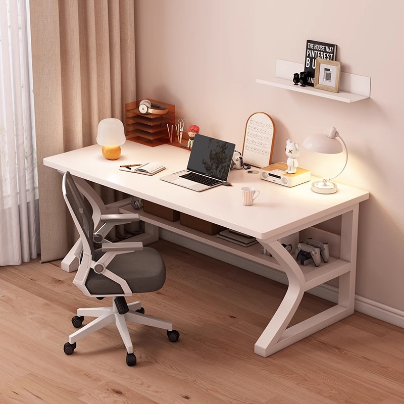Mesa de computadora de madera sólida Mesa de escritorio Mesa larga Mesa de escritorio simple Mesa de trabajo de dormitorio de estudiantes