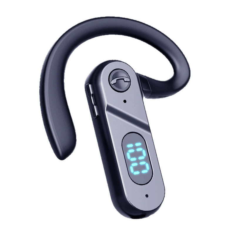 Костная проводимость Bluetooth наушники (V28) односторонние, шумоподавление, цифровой LED, Bluetooth 5.2