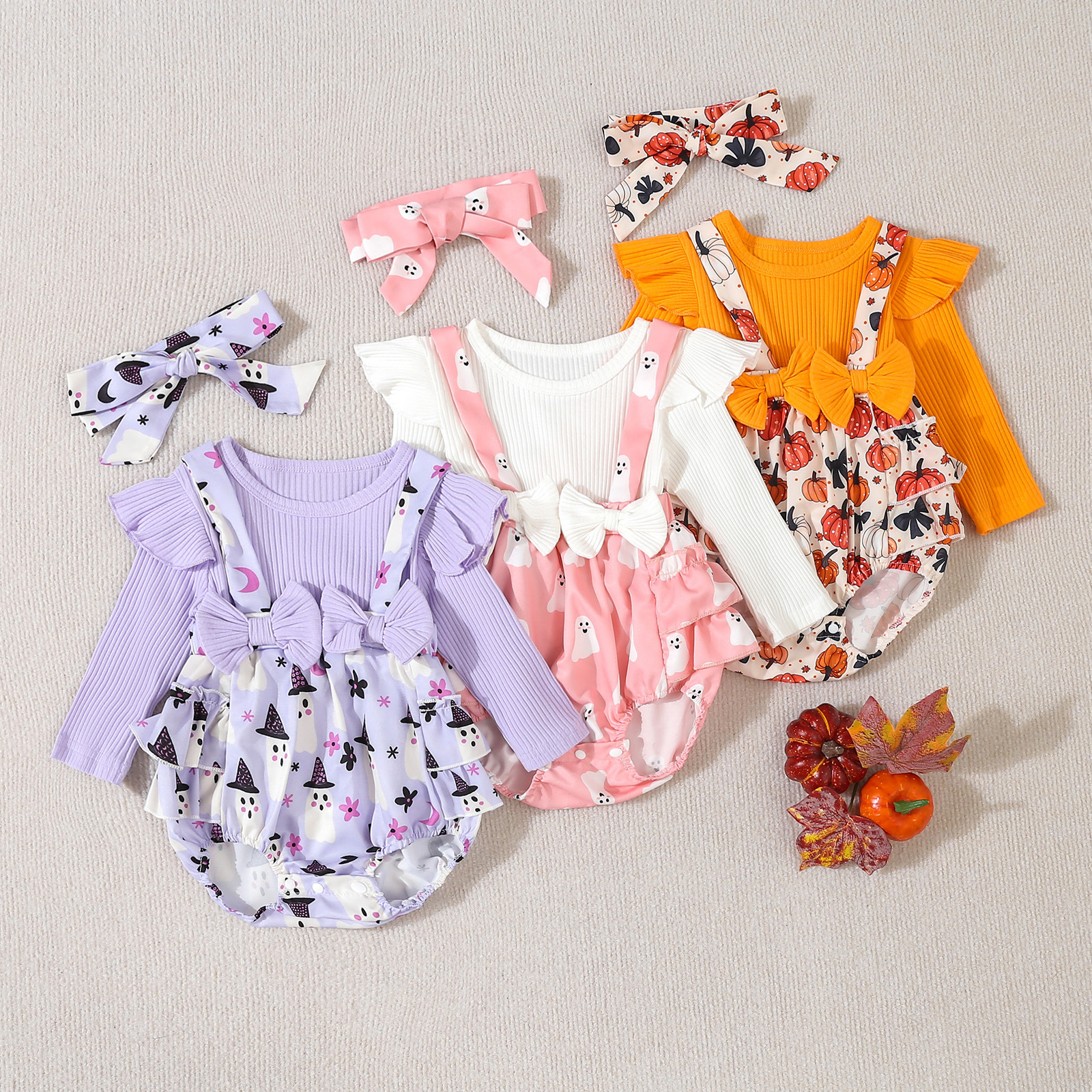 Abbigliamento per bambini, vestiti lunghi da arrampicata alla moda per neonati e bambini piccoli, set per neonati di Halloween_voghion.com