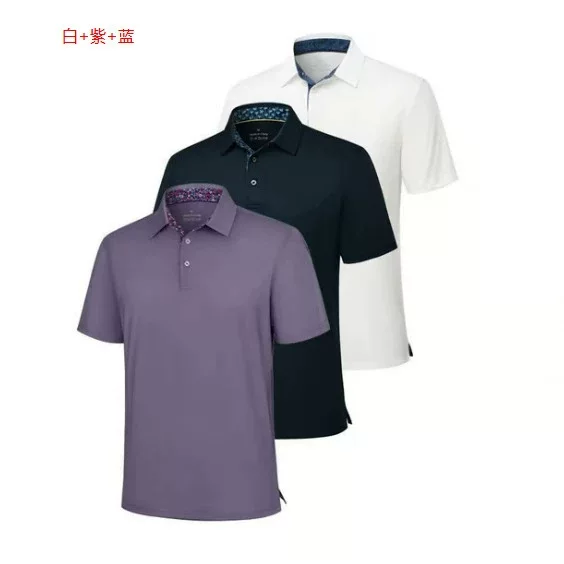 Summer Breathable Lapel T-Shirt for Men and Women, Team Building Outdoor Casual Short-Sleeve 3-Piece Set