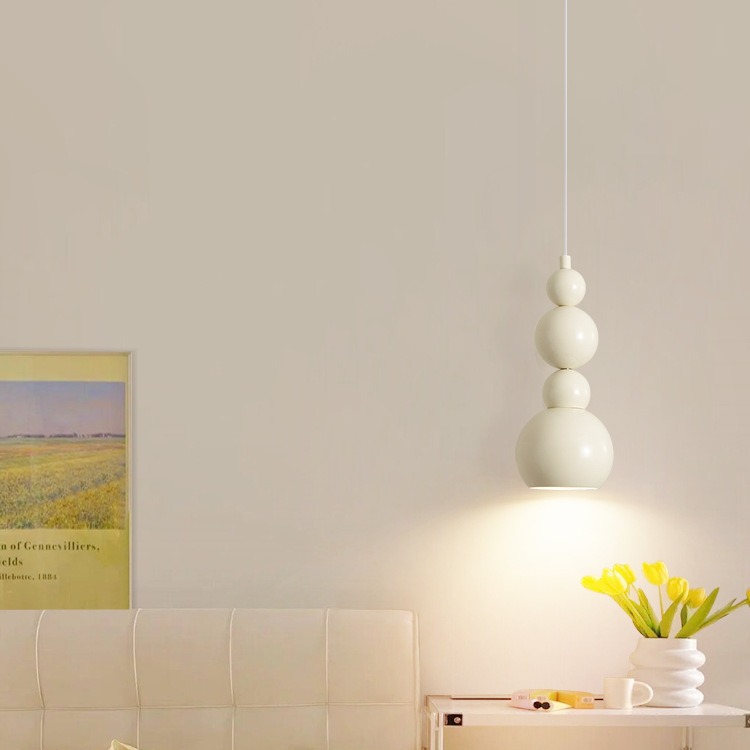 Cream style Creative Gourd bedside chandelier Bauhaus medianos-antiguo diseñador creativo Internet celebridad pequeña araña