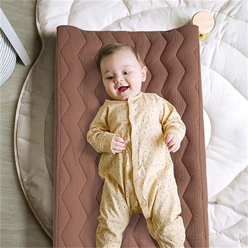 Transfronterizo Amazon popular bebé sábana ajustable llanura crepe pañal cambio de la cubierta del cojín clase una Madre y niño suministros cuna colchón