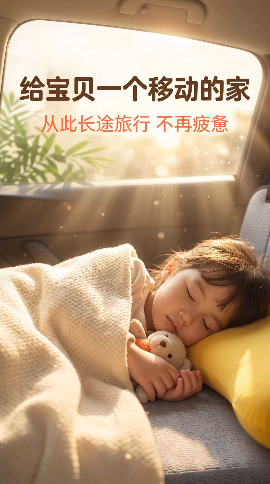 Car mattress is breathable and comfortable, converts the rear seat into a large bed, with high resilience foam and moderate firmness