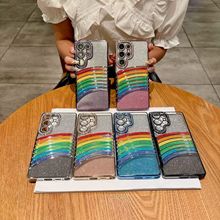 新款彩色流沙适用三星s25ultra手机壳防摔透明壳galaxys24U高级感