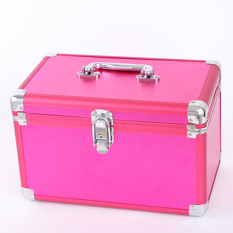 Caja de herramientas técnica Caja de maquillaje de aleación de aluminio Caja de almacenamiento Pedicura Baño Pedicura Maleta de belleza