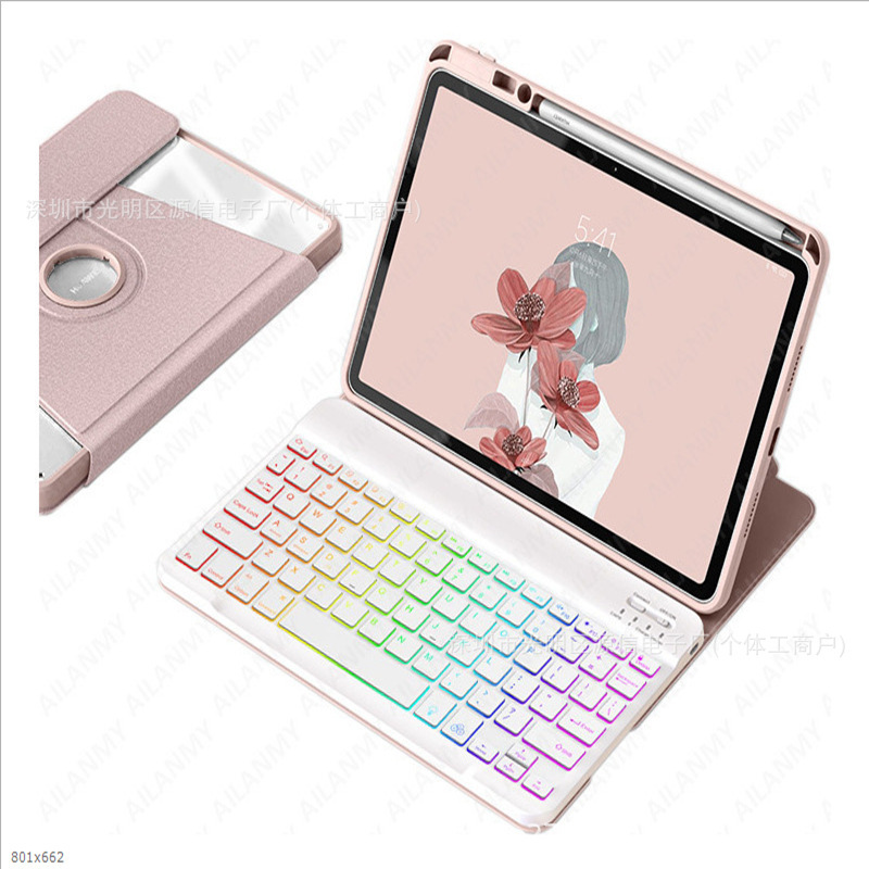 Samsung a9plus rotating acrylic case s9fe protective cover s6lite bluetooth keyboard a8 pen slot transparent applicable
