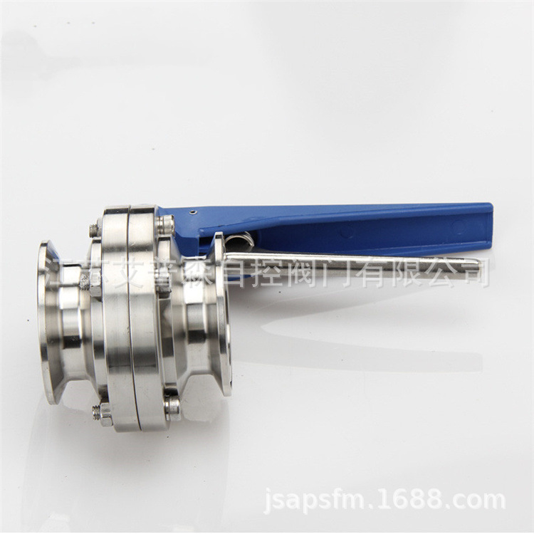 卫生级快装蝶阀/不锈钢手柄式卫生级快装蝶阀D81X其他阀门150不锈