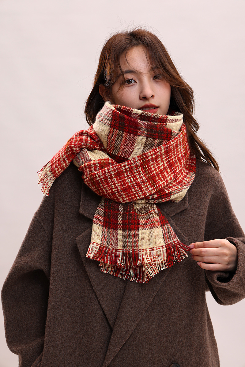 Couple Winter Thickened Versatile Student Giving Boyfriend Birthday Gift 2024 New High end Luxury Scarf_voghion.com