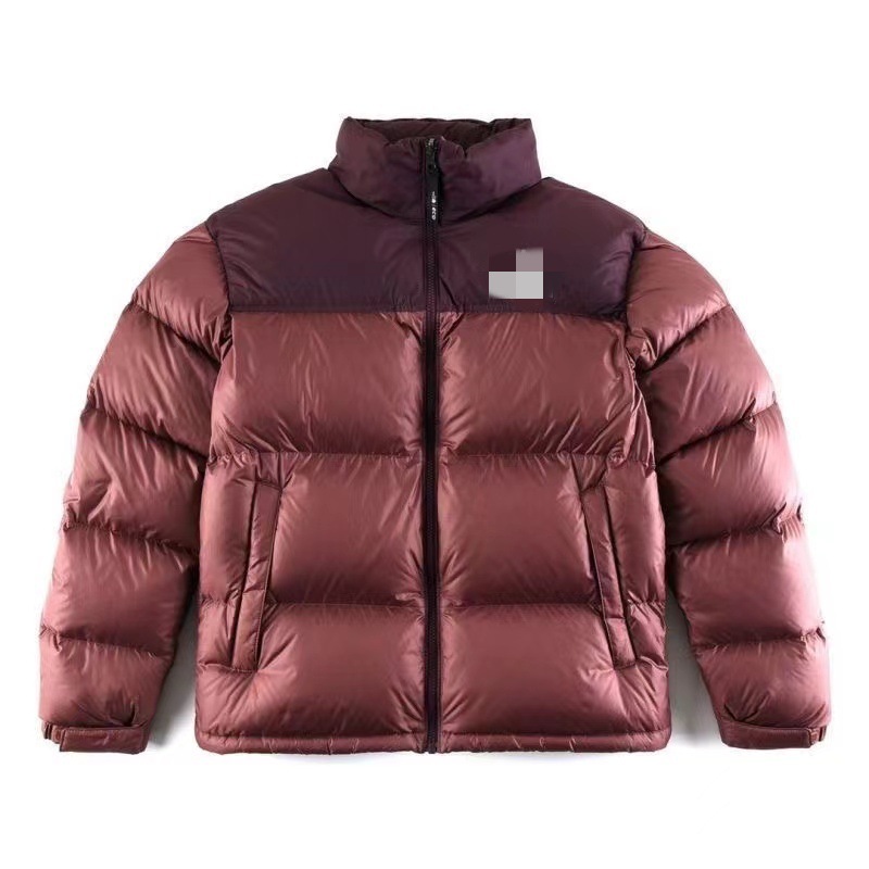 Burgundy down jacket