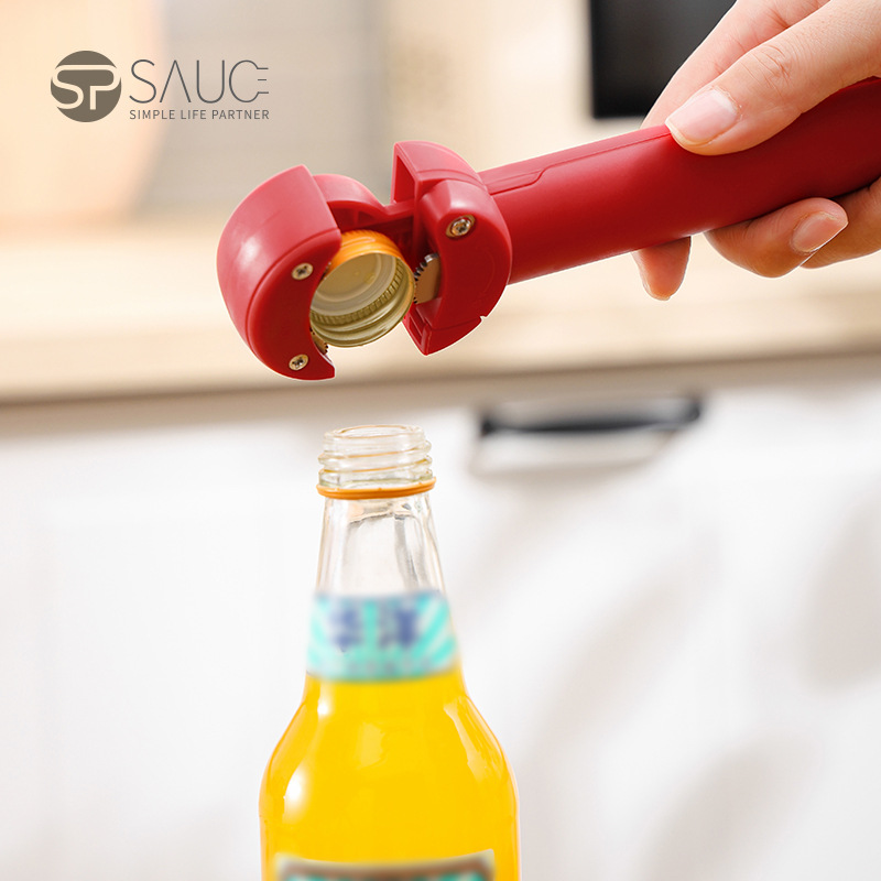 일본 개폐식 뚜껑 오프너 마그네틱 병 오프너 가정용 다기능 캔 노동 절약 미끄럼 방지 수동 병따개