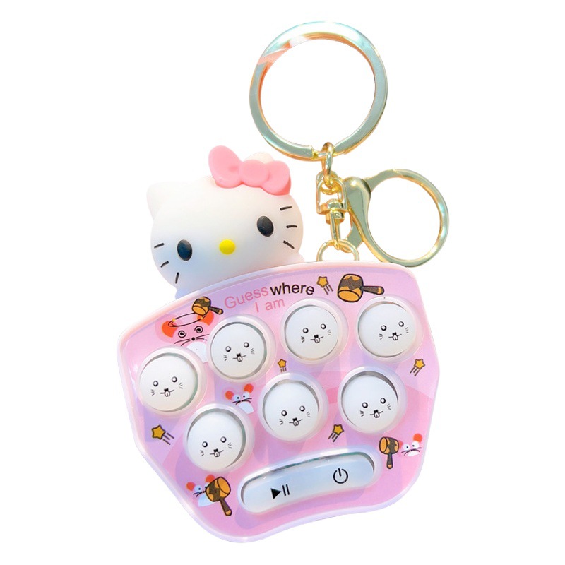 Educativo de mano ratón máquina llavero creativo juego máquina coche llavero colgante juguete pequeño regalo al por mayor