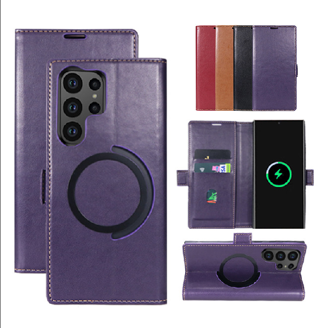 s23ultra Mobile Phone Leather Case Protective Case for Samsung S22 Magnetic Wireless Charging Flip Card Phone Case s23ultra Mobile Phone Leather Case Protective Case for Samsung S22 Magnetic Wireless Charging Flip Card Phone Case