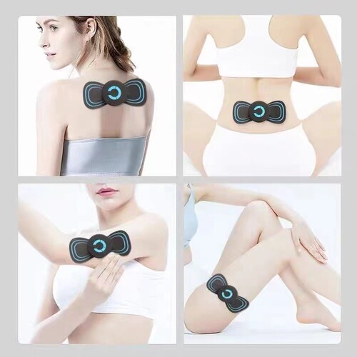 Smart portable cervical spine massage patch ems low frequency pulse massager mini pocket massage patch