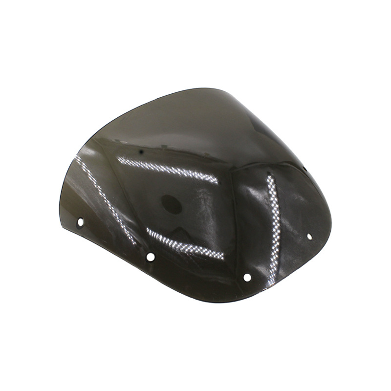 Accesorios de motocicleta taladro leopardo 125 deflector de parabrisas HJ125K capó de vidrio plástico leopardo plateado - 7A deflector