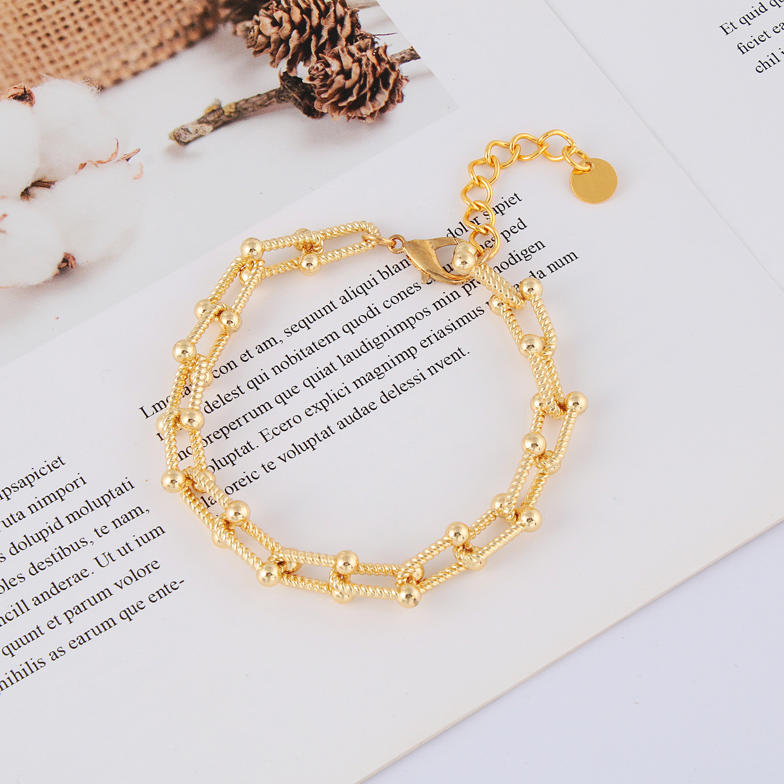 Fashion Solid Color Copper Bracelets 1 Piece