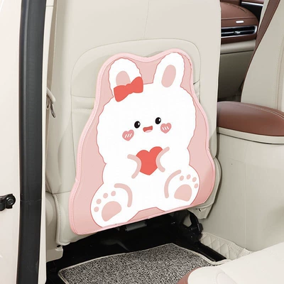 Creative Cartoon Car Seat Back Chair back anti-kick pad - love-rabbit-short-style