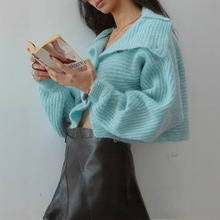 仿羊毛仿马海毛针织开衫2026FW