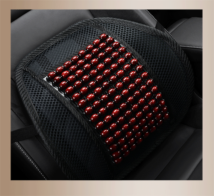 Summer Wooden Beads Car Cushion Single-piece Breathable Cold Mat Beads Chair Cushion Summer Ventilated Cold Mat Seat Cushion for All Seasons