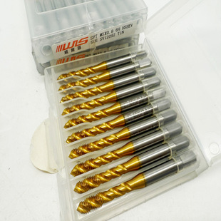 Wilson High-Cobalt Titanium-Plated Machine Tap Short-Edged Spiral Groove Stainless Steel Tap 3M4M5M6M8M10Hsse