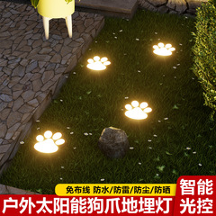 新型太陽光芝生ライトLED犬の爪にランプを挿します。