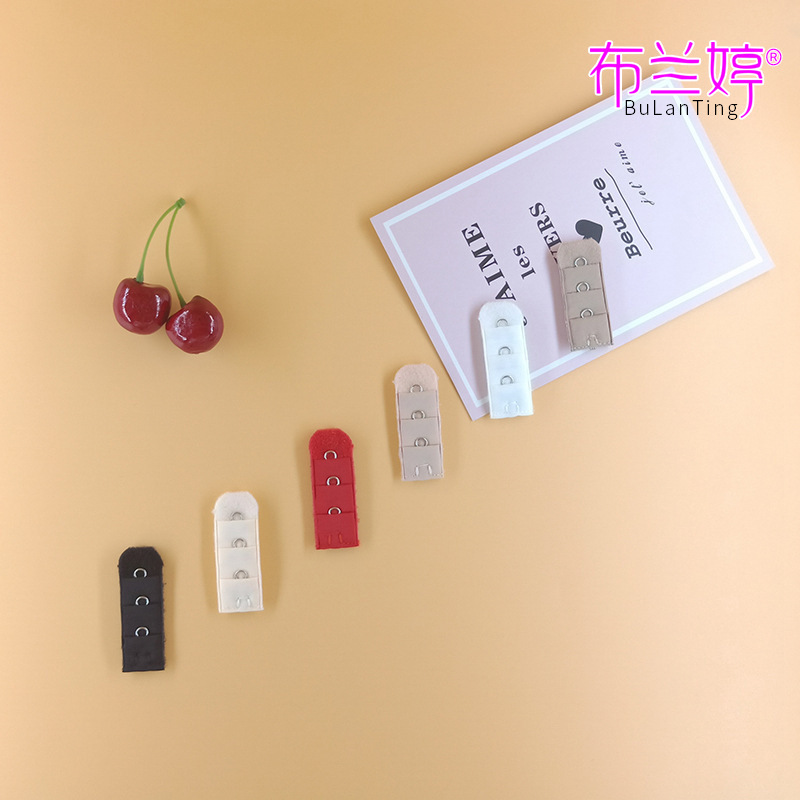 Three rows and one button bra extension buckle Three rows and one button bra extension buckle Stainless steel bra extension buckle