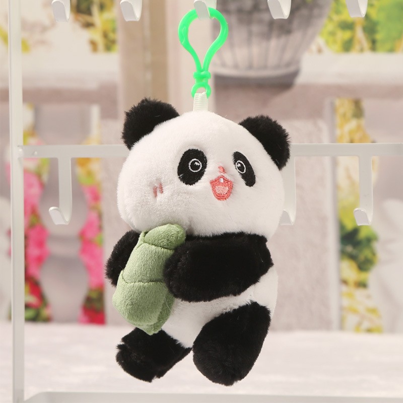 Panda muñeca de peluche juguete nacional tesoro simulación pequeña panda muñeca pequeño tamaño colgante Ragdoll niños regalo de cumpleaños