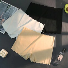 無痕冰絲安全褲防走光女士內褲女夏純棉內襠平角內褲打底褲批發