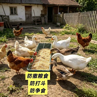 喂鸡食槽新款养鸡喂食器散养鸡喂鸡神器打不翻鸡鸭鹅食槽现货批发