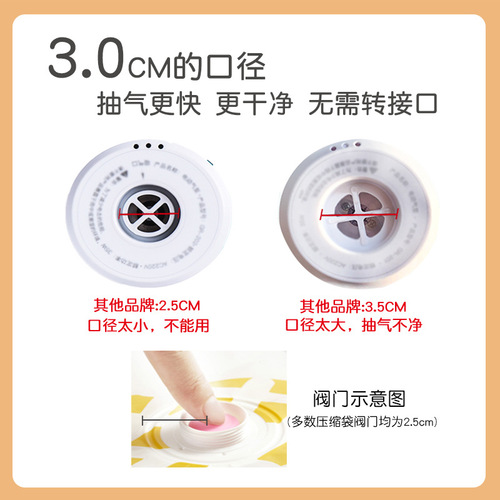 Universal compression bag air pump electric pump vacuum hand pump electric pump suction cylinder packaging vacuum storage bag