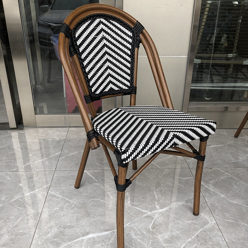 Outdoor table and chair coffee set, leisure table and chair set for courtyard, garden, terrace, balcony, American Bak outdoor table and chair