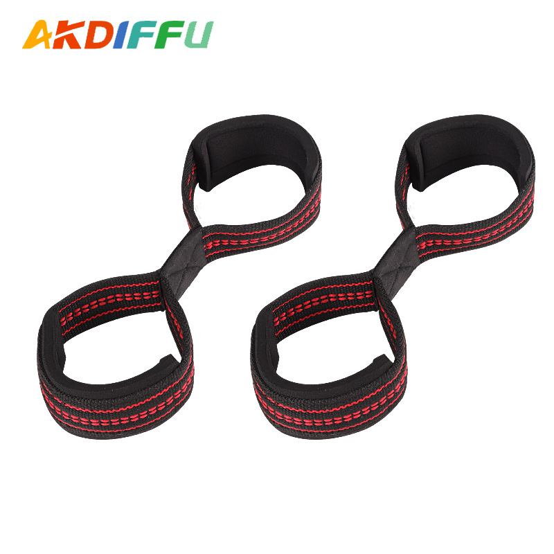 Banda de agarre de colección transfronteriza Levantamiento de pesas de 8 palabras Banda de refuerzo de tirón duro de ocho palabras Pulsera de fitness Pull-up barra horizontal mancuerna