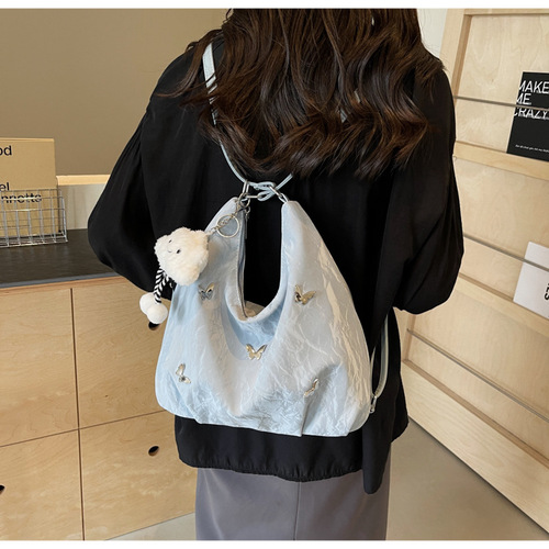 2024 new women's bag large capacity bag high-end fashion backpack versatile commuting to class single shoulder crossbody bag