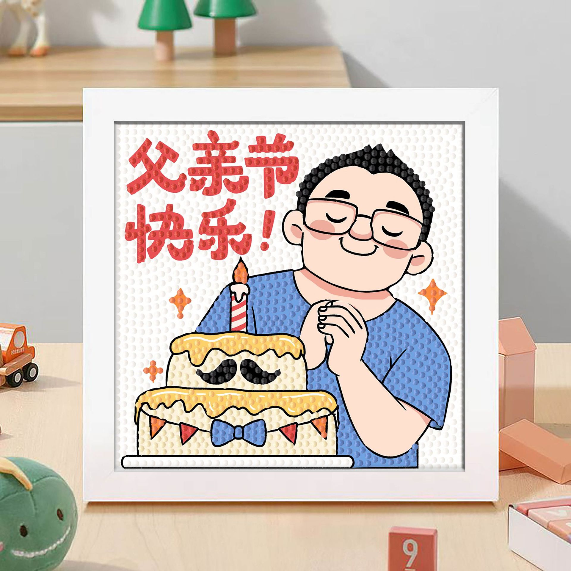 Diamante infantil DIY hecha a mano con material de marco paquete de dibujos animados Sanliou pegatinas de diamante regalo al por mayor pinturas de mampostería