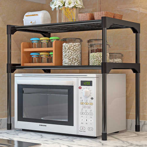 Kitchen shelf microwave storage rack bathroom shower floor multi-layer storage rack desk supplies