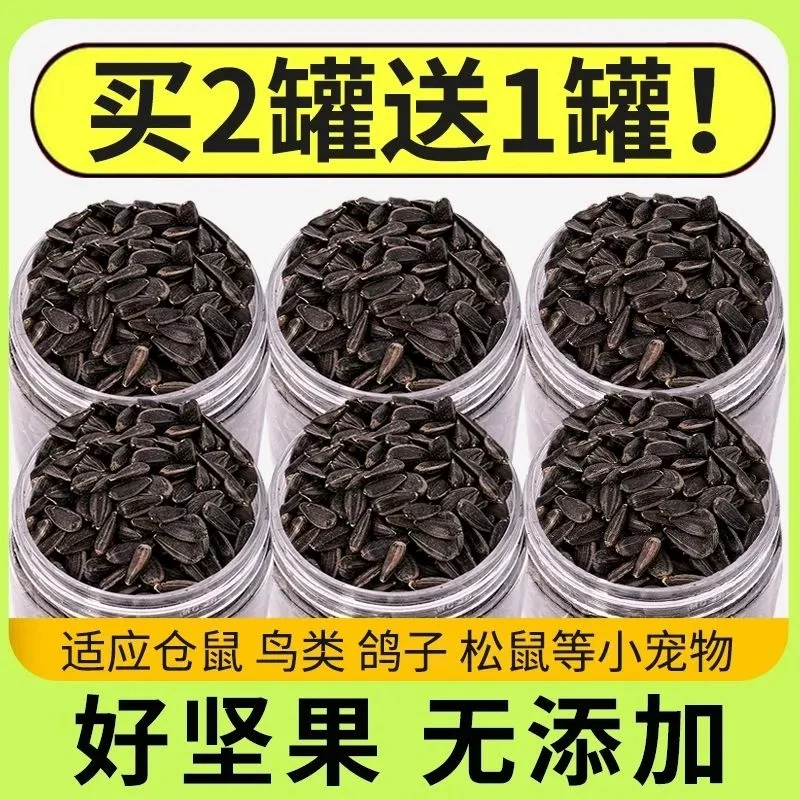 Питательное черное подсолнечное корм для хомяков, черные семена дыни, товары для домашних животных Golden Bear, закуски