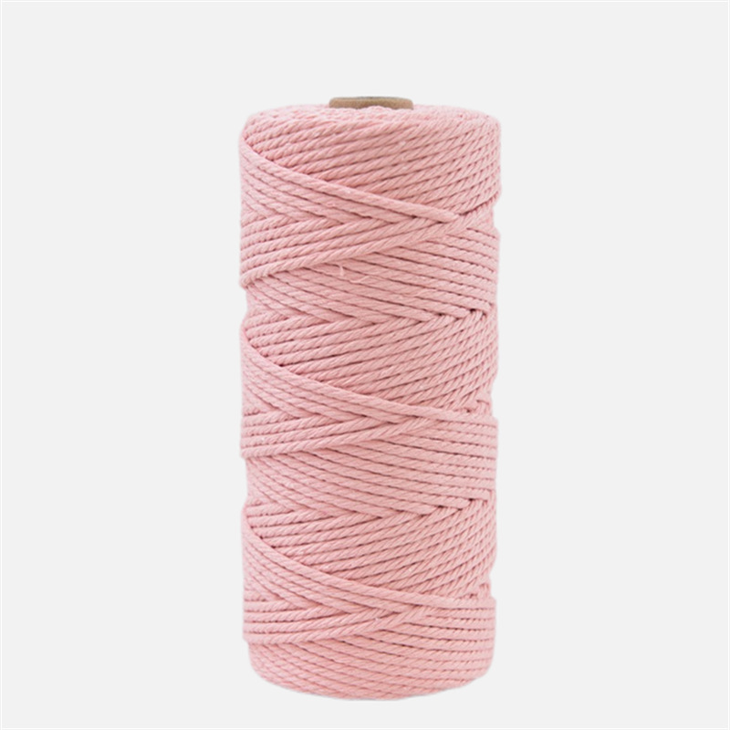 3mm cuerda de algodón colorido diy hecho a mano 4mm cuerda de tapiz cuerda tejida 5mm regalo cuerda de algodón decorativa cuerda de sombrero al por mayor
