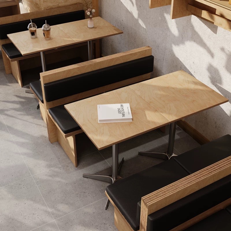 Korean-style coffee shop, milk tea shop, commercial ocean-themed dining table, cake and dessert shop, western restaurant booth seating, sofa, tables and chairs