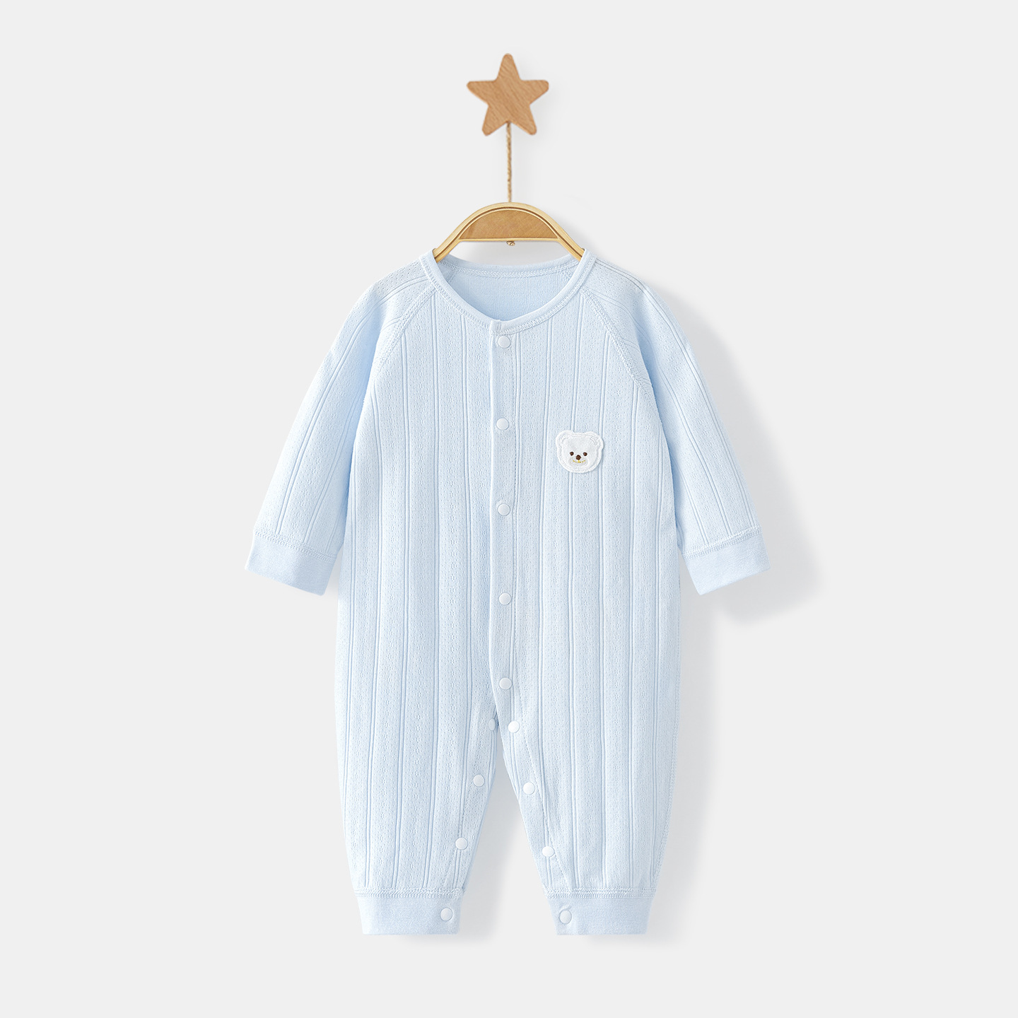 Ropa de bebé recién nacido primavera y otoño algodón vestido de otoño ropa de abrigo infantil delgada apretada base bata de bebé hombre y mujer