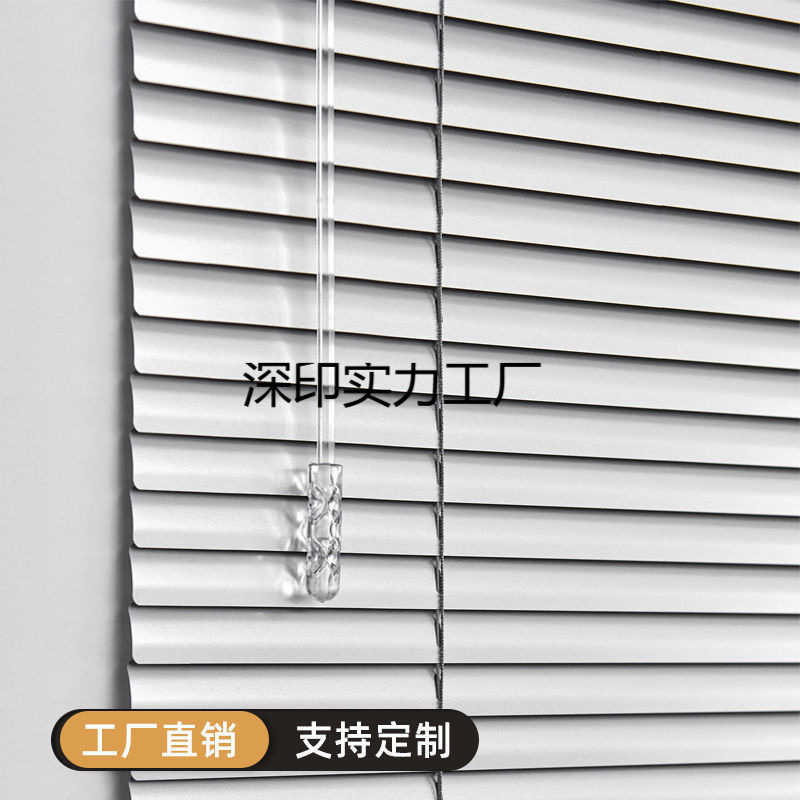 Venetian Blinds Perforated Roller Blinds Blackout Bathroom Bathroom Kitchen Balcony Sunshade Roll-Pull Bedroom Waterproof Home