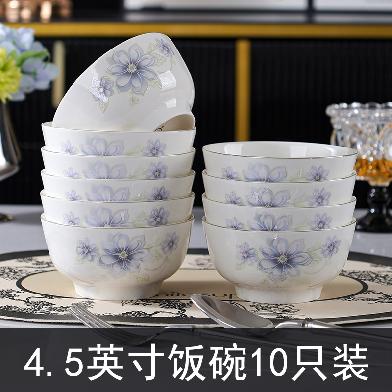 Yunmengyou plato de platos de cerámica de alto valor, plato de platos domésticos, plato de platos de flores asados de alta temperatura, plato de platos de platos
