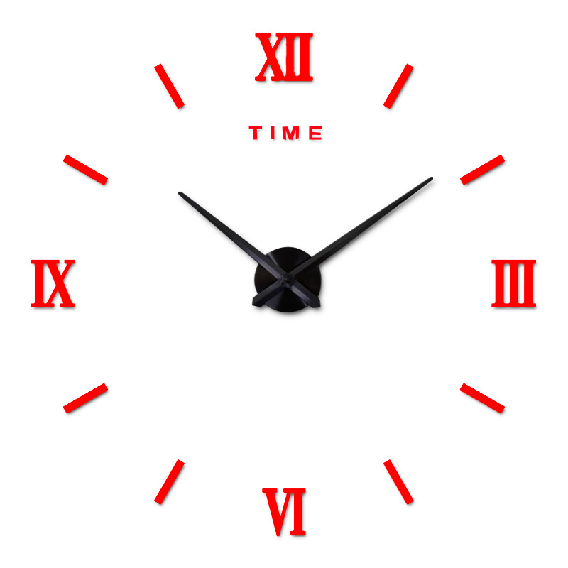 Reloj de pared de espejo de acrílico 3D DIY, reloj europeo creativo de moda, reloj de pared para decoración del hogar, venta directa de fábrica