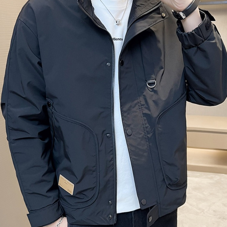 2024 primavera y otoño ropa de hombre casual de todo fósforo ropa de moda nuevo estilo rufián guapo principios de otoño chaqueta delgada de la parte superior del cuerpo chaqueta hombres