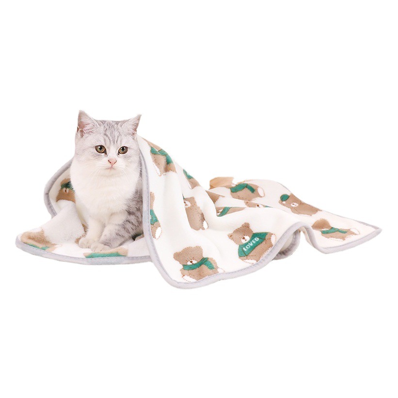 Suministro de fabricantes manta para mascotas cuatro estaciones disponibles perrera gato nido manta caliente franela gato manta mat