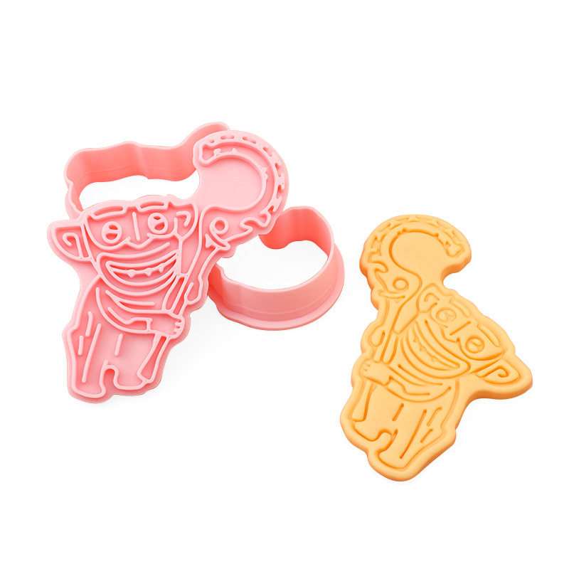 Molde de galletas de Nezha simulado, herramientas de repostería con diseños de dibujos animados de Ao Bing, Ao Guang, Shen Gongbao, Shijin y Bestia del Límite de la Emperatriz