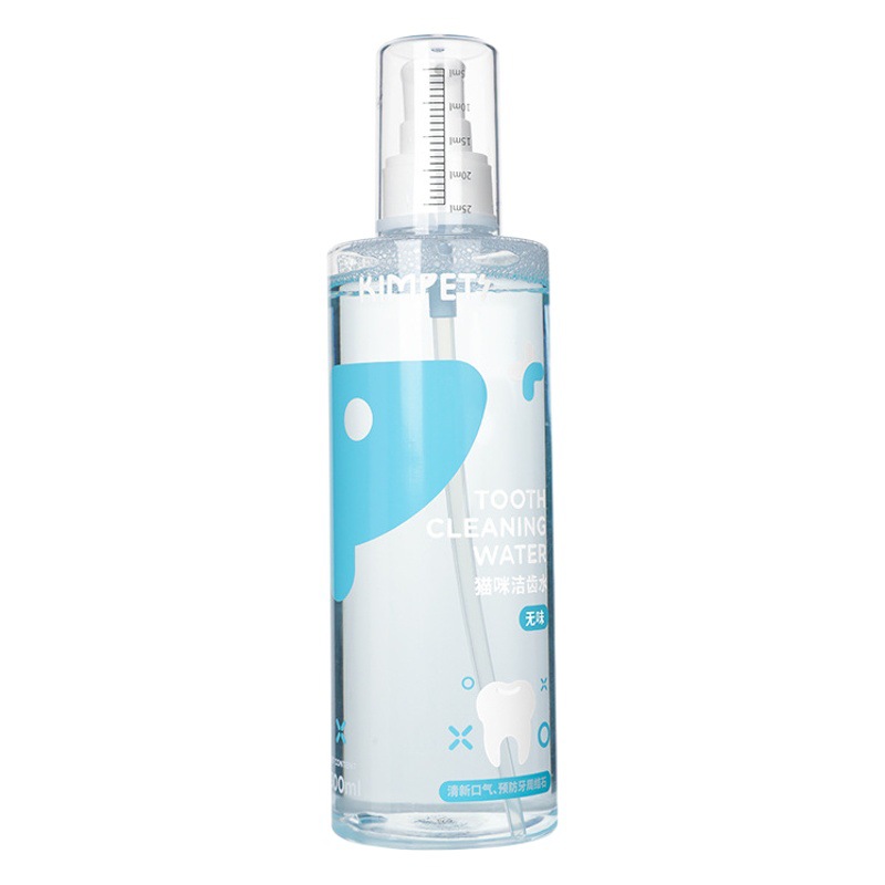 Nuevo perro enjuague bucal eliminar el mal aliento mascota gato dental cálculo dental limpieza agua gato oral suministros de limpieza al por mayor