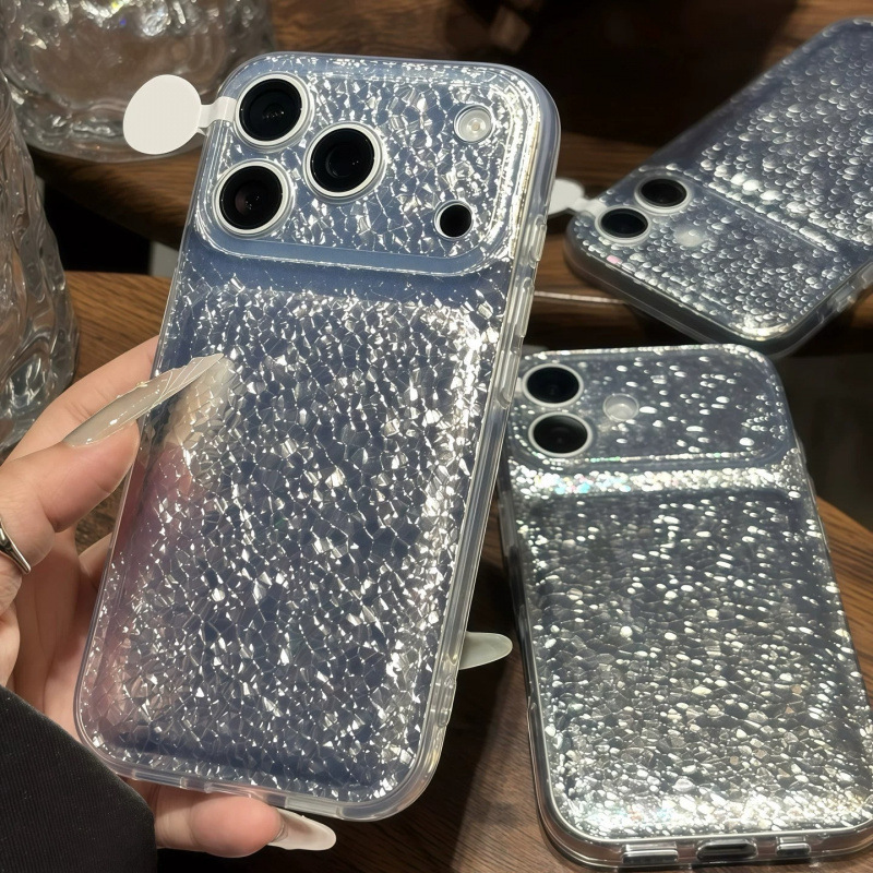 Sparkling diamond-patterned phone case, compatible with iPhone 18 and Apple 17 Pro Max, transparent and shiny, available in multiple designs, and offers drop protection Sparkling diamond-patterned phone case, compatible with iPhone 18 and Apple 17 Pro Max, transparent and shiny, available in multiple designs, and offers drop protection